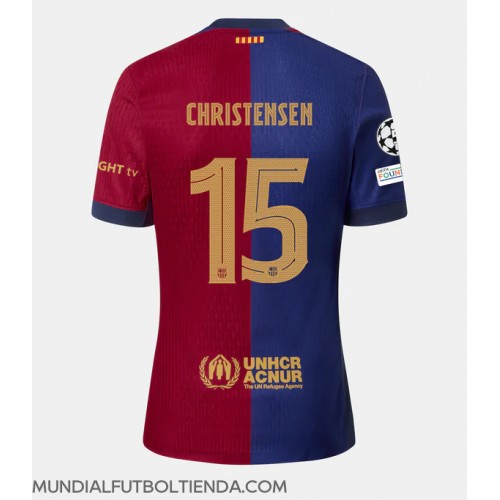 Camiseta Barcelona Andreas Christensen #15 Primera Equipación Replica 2024-25 mangas cortas